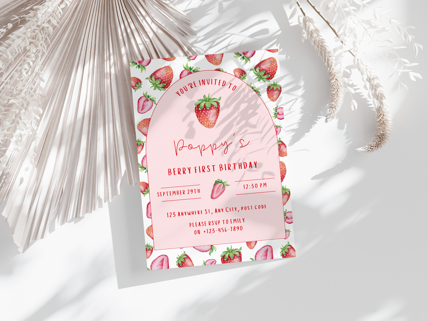 Berry Party Invitation