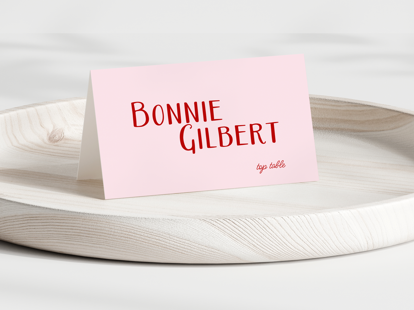 Bonnie Pink Place Card