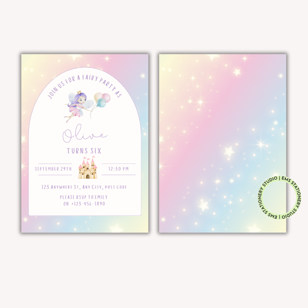 Fairy Party Invitation