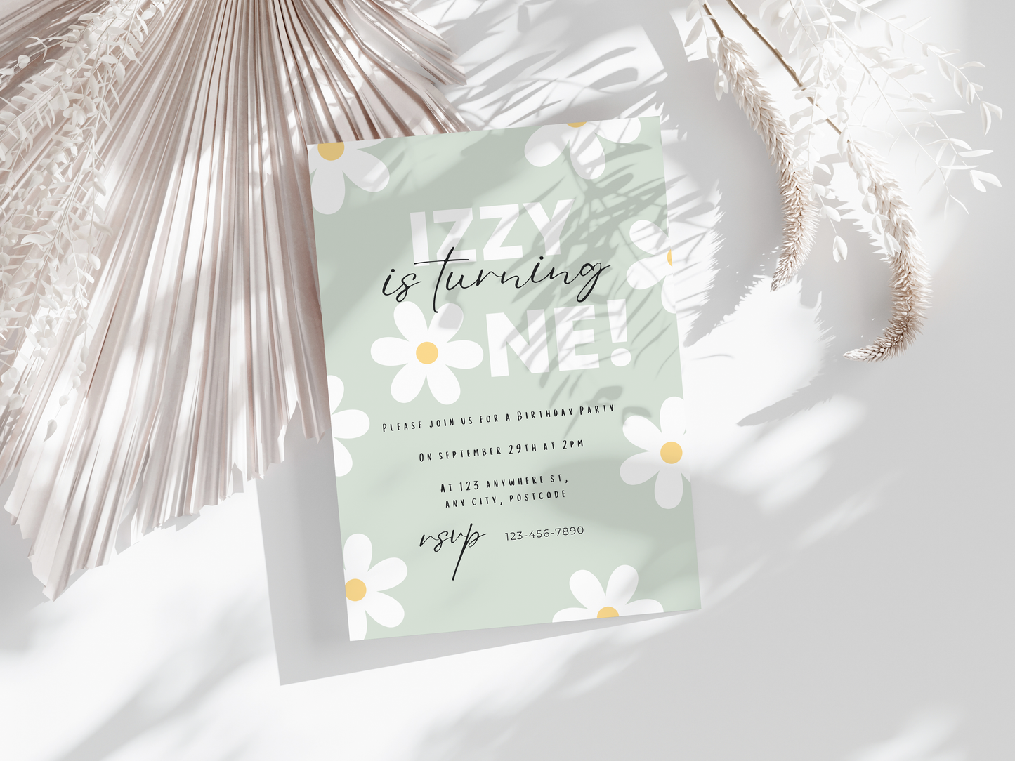 Flower Power Party Invitation