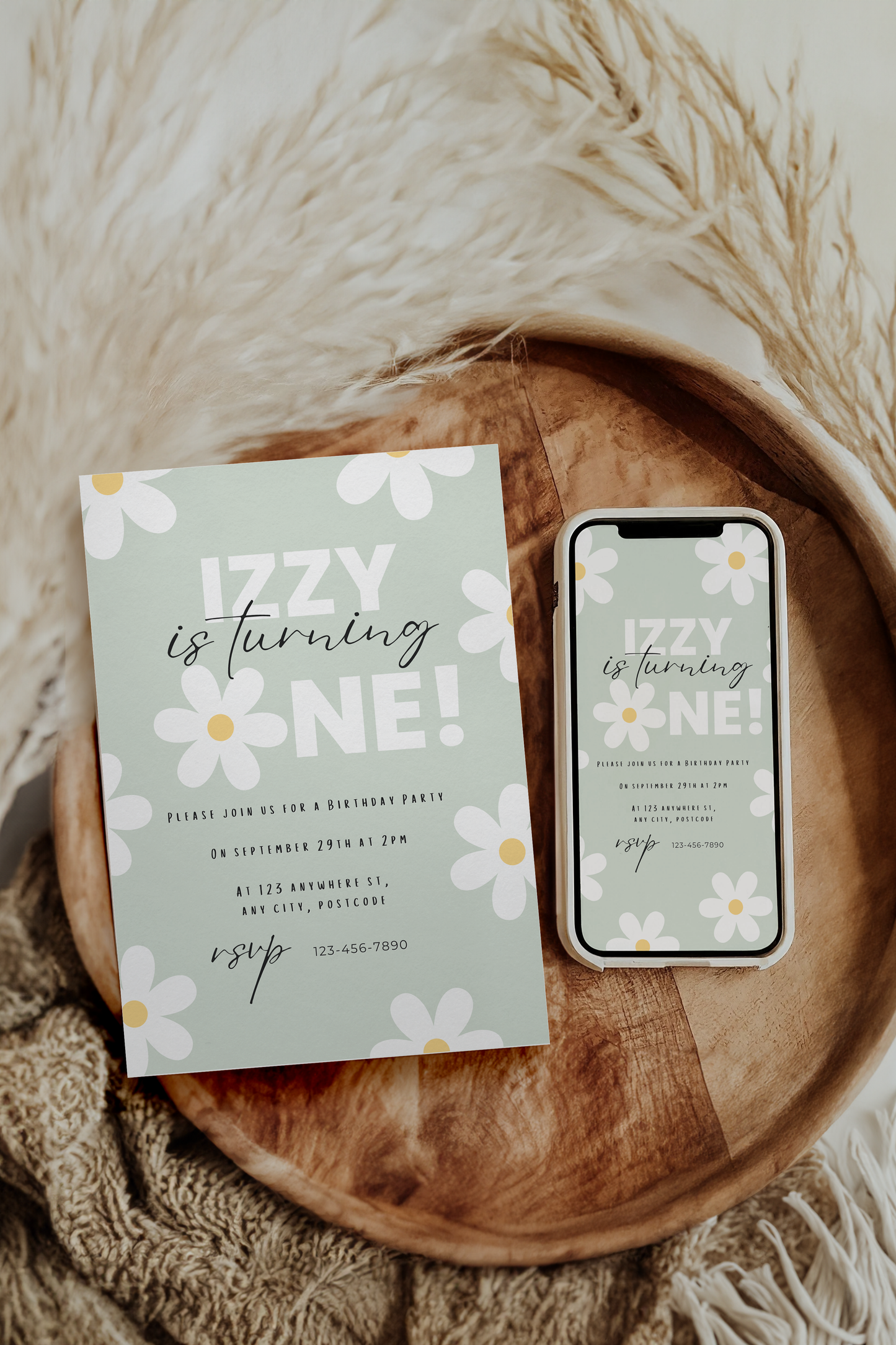 Flower Power Party Invitation