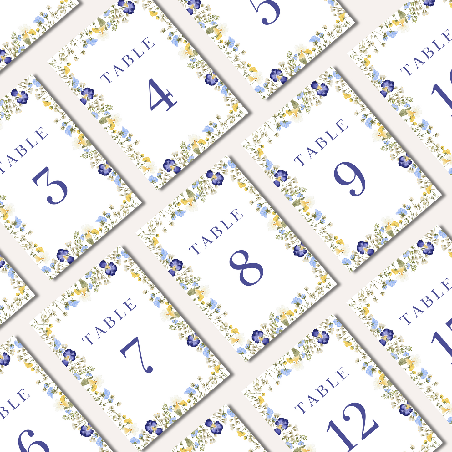 Table Numbers- Isla