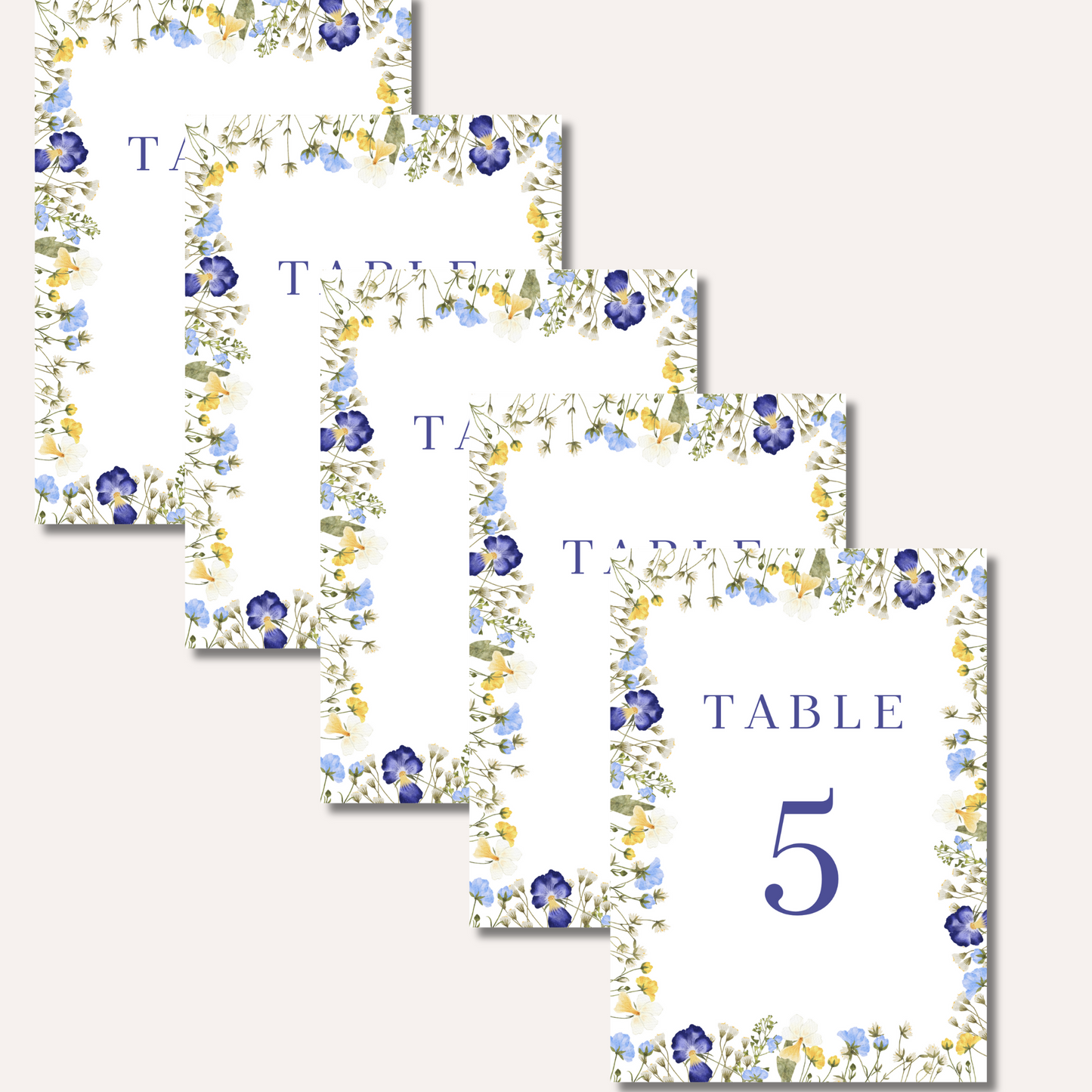 Table Numbers- Isla