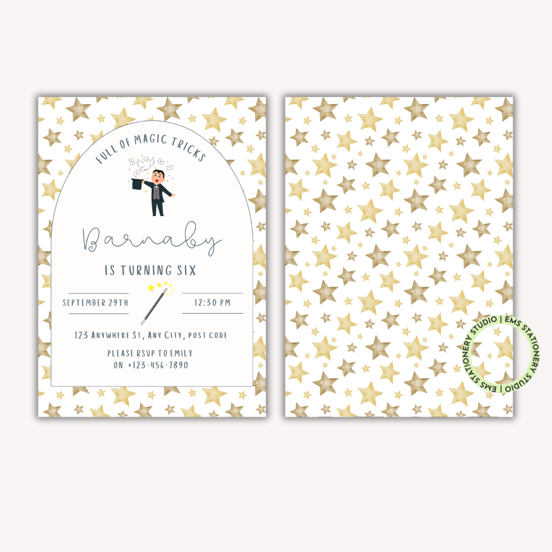 Magician Party Invitation