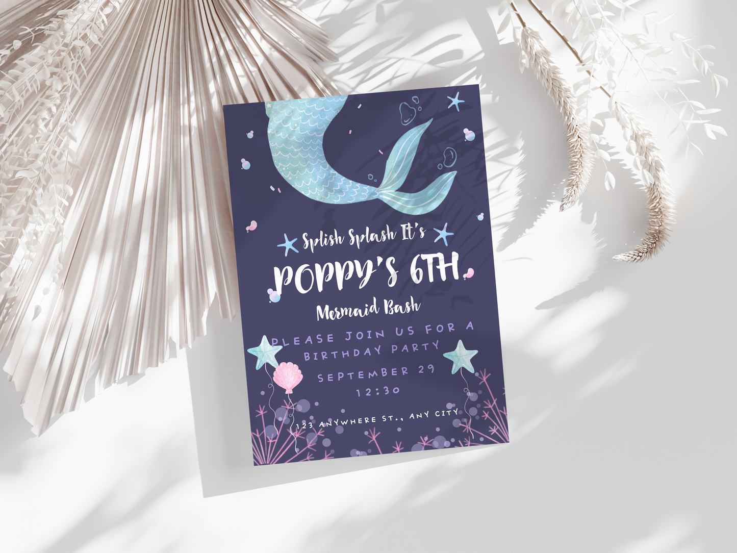 Mermaid Party Invitation