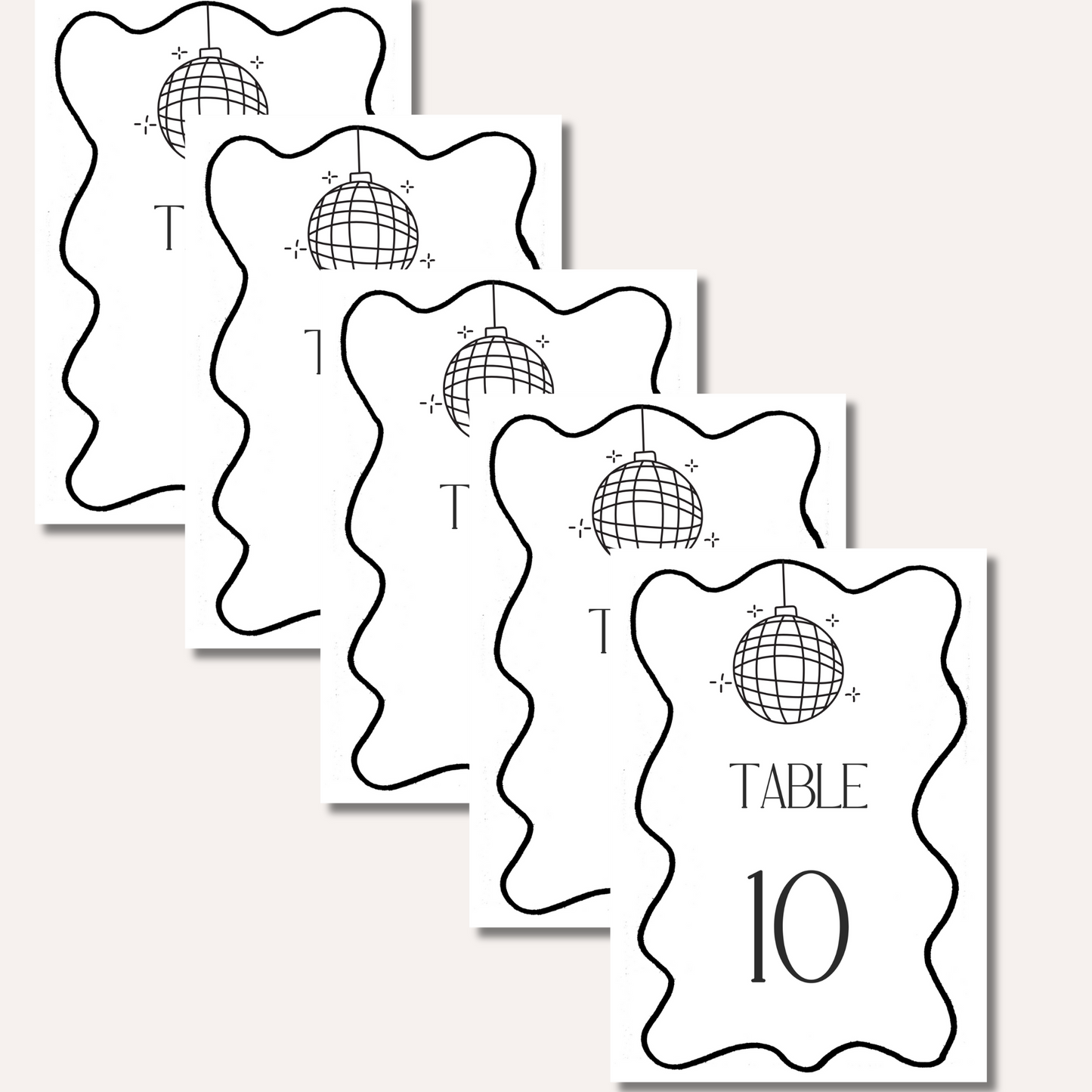 Table Numbers- Effie