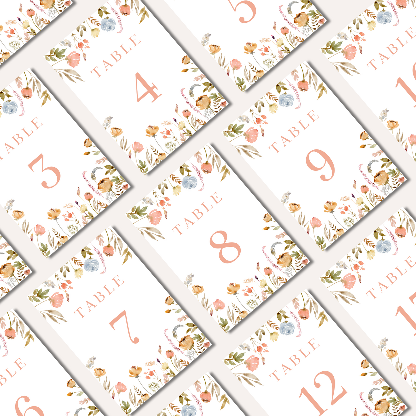 Table Numbers- Lottie