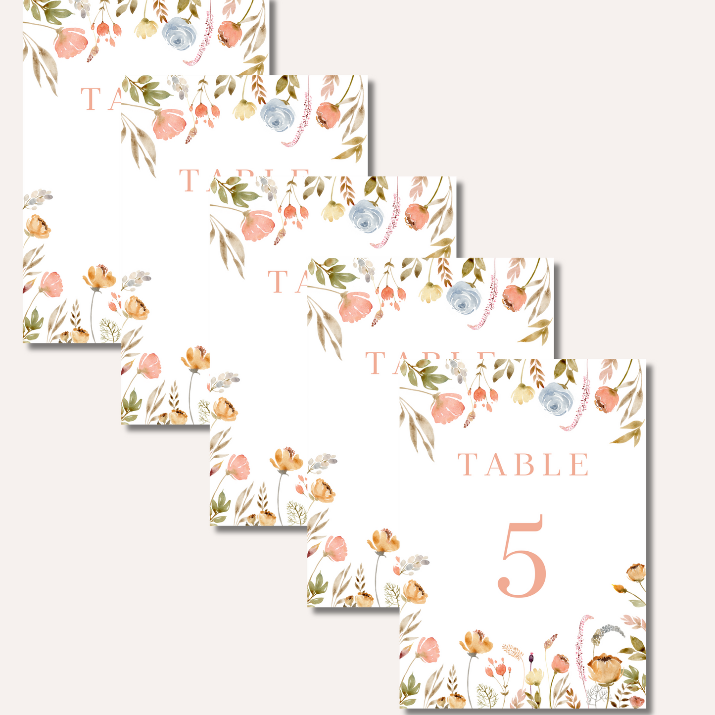 Table Numbers- Lottie