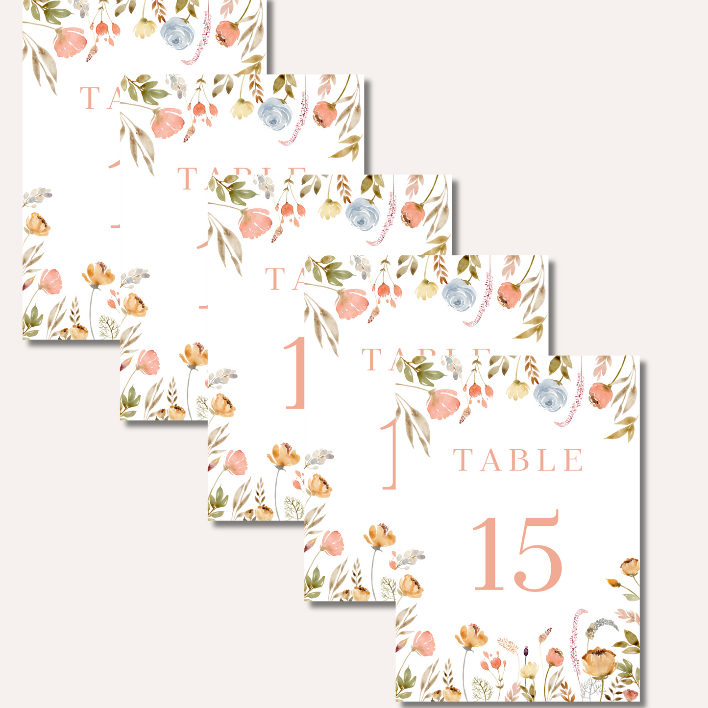 Table Numbers- Lottie