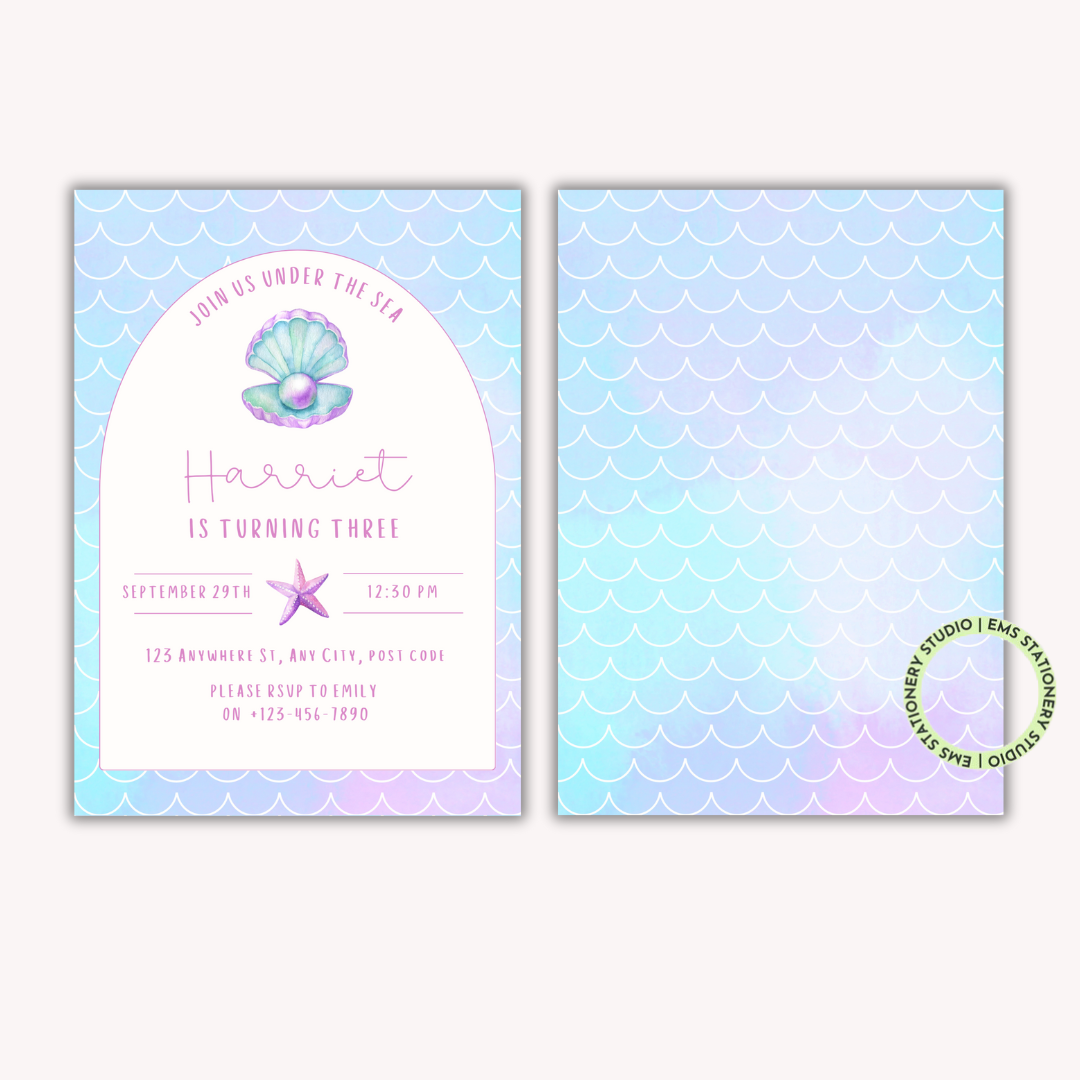 Pearl Party Invitation