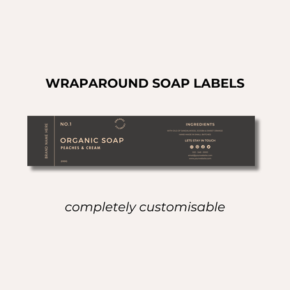 Wrap Around Candle Label- Set 10 (8 Per sheet)