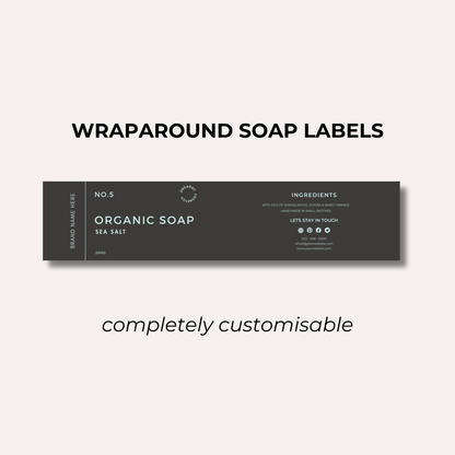 Wrap Around Candle Label- Set 10 (8 Per sheet)