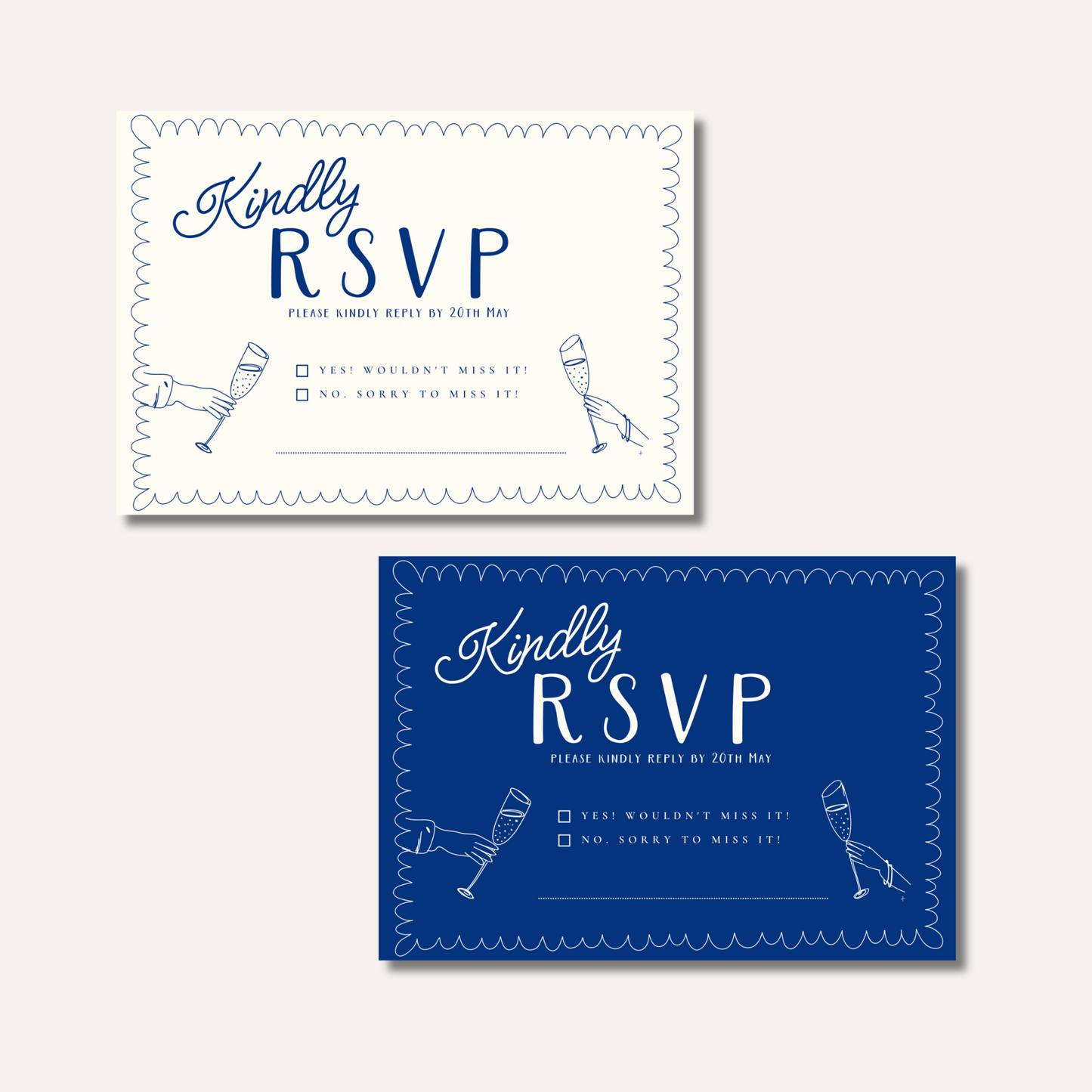 Bonnie Blue Wedding Invitation Suite