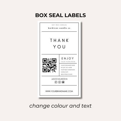 Box Seal Labels- Design 1