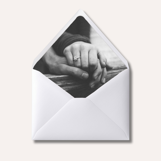 Envelope Liner: Black & White