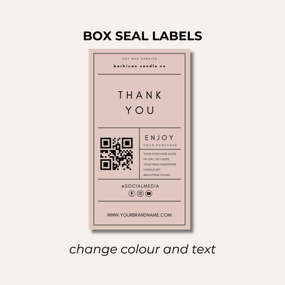 Box Seal Labels- Design 1