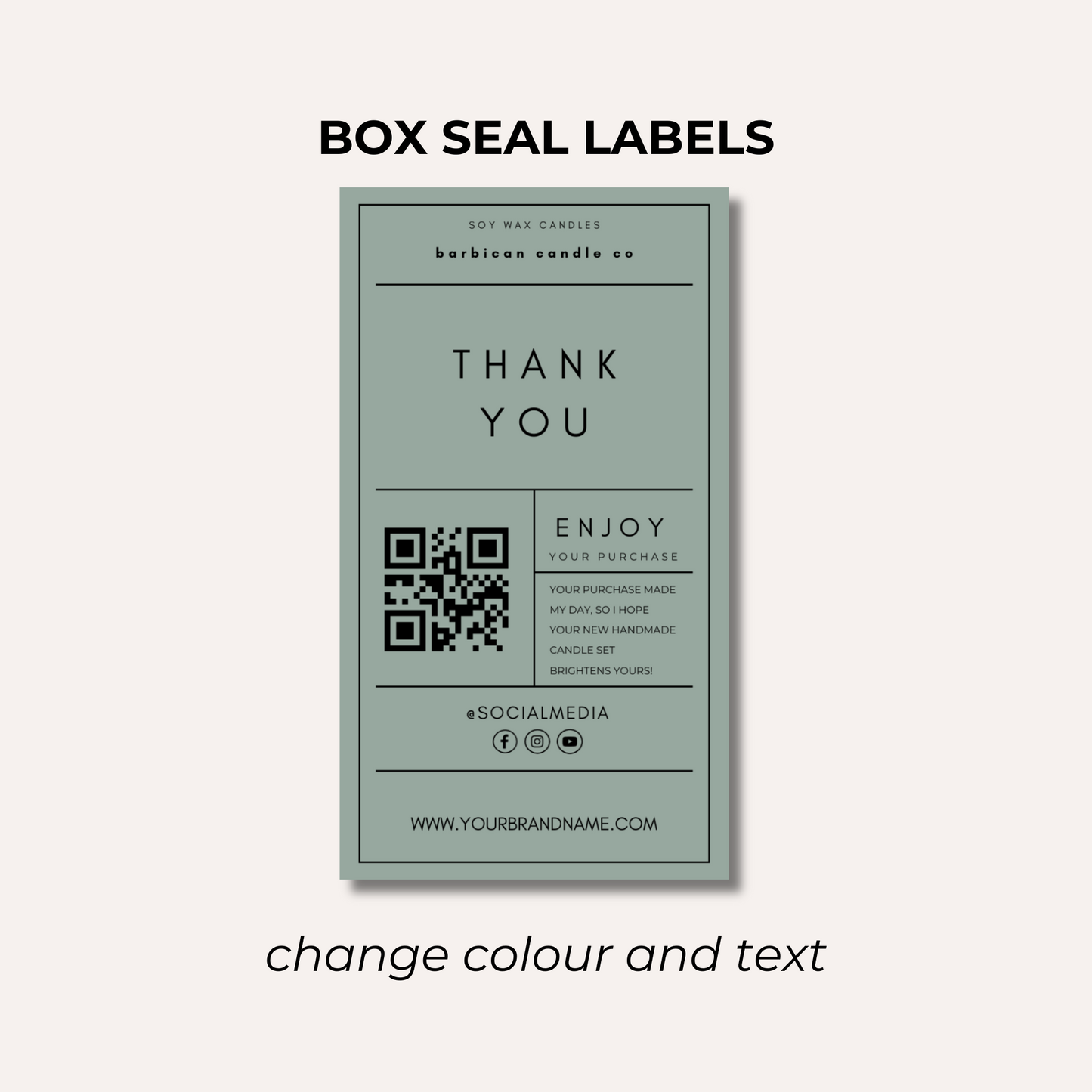 Box Seal Labels- Design 1