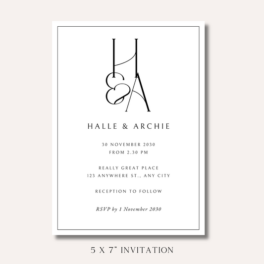 Halle Invitation