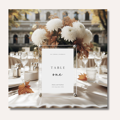 Table Numbers- Minimalistic Style #10