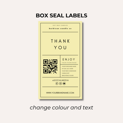 Box Seal Labels- Design 1