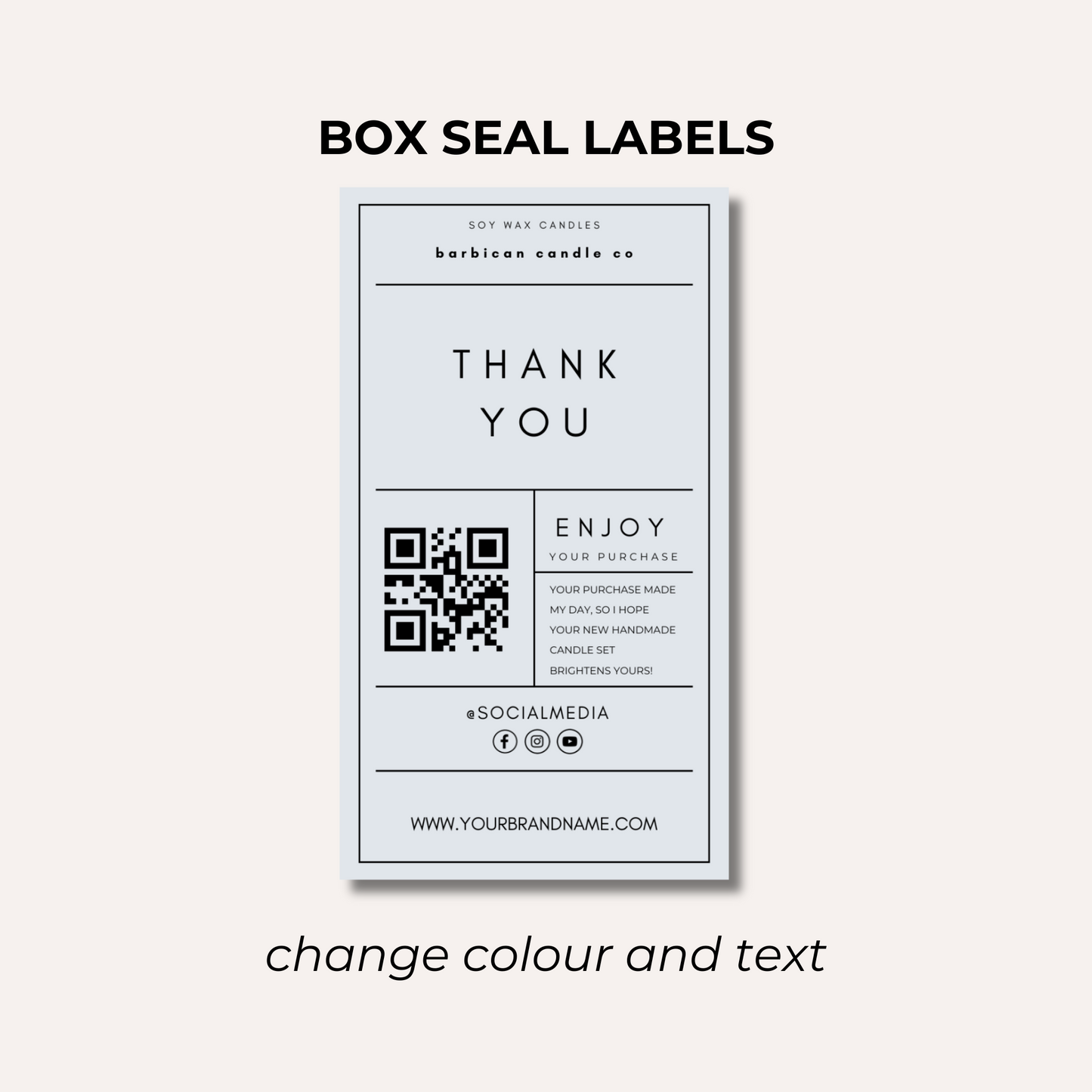 Box Seal Labels- Design 1
