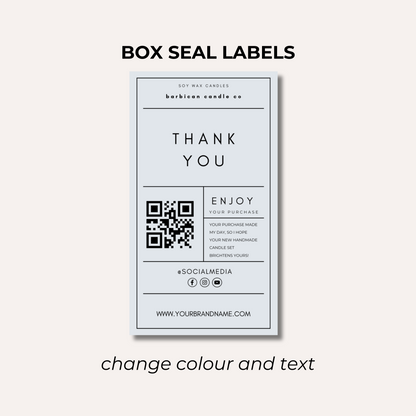 Box Seal Labels- Design 1