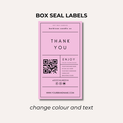 Box Seal Labels- Design 1