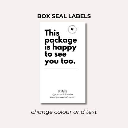 Box Seal Labels- Design 2