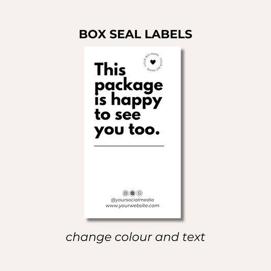 Box Seal Labels- Design 2