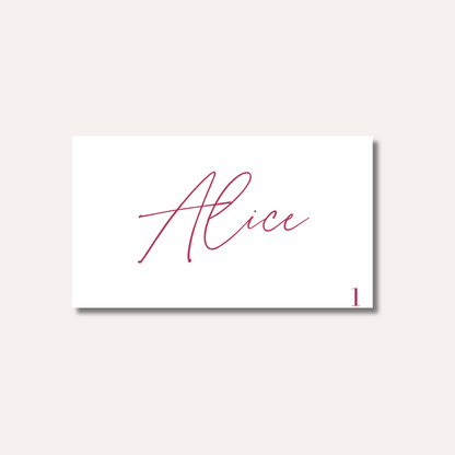 Alice Place Card