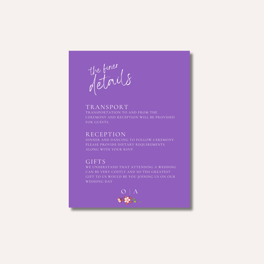 Olive Details Card