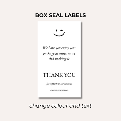 Box Seal Labels- Design 3