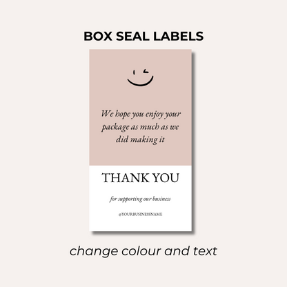 Box Seal Labels- Design 3