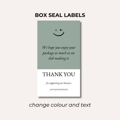 Box Seal Labels- Design 3