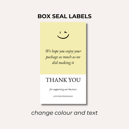 Box Seal Labels- Design 3