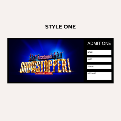 Theatre Gifting Experience- Showstopper