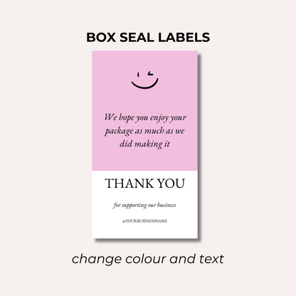 Box Seal Labels- Design 3
