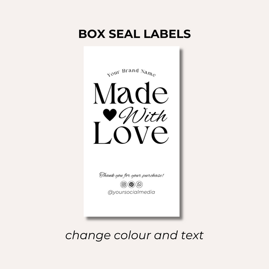 Box Seal Labels- Design 4