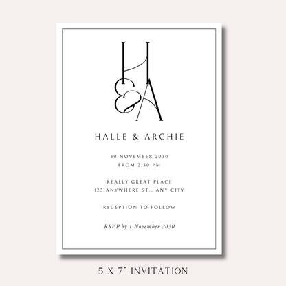 Halle Invitation Bundle