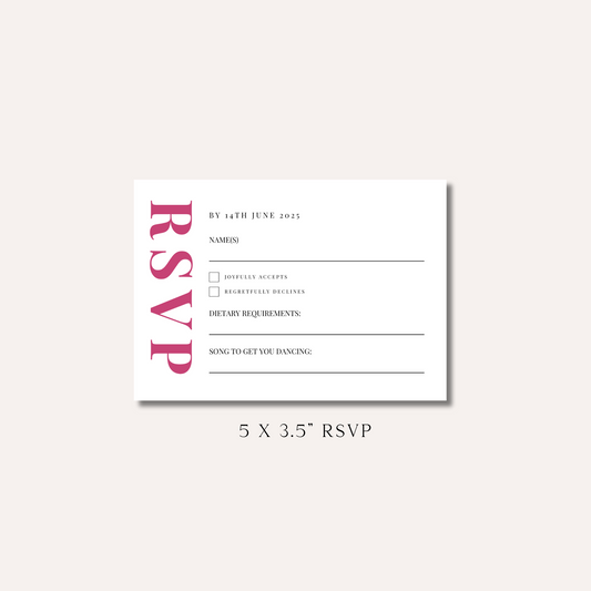 Alice RSVP Card