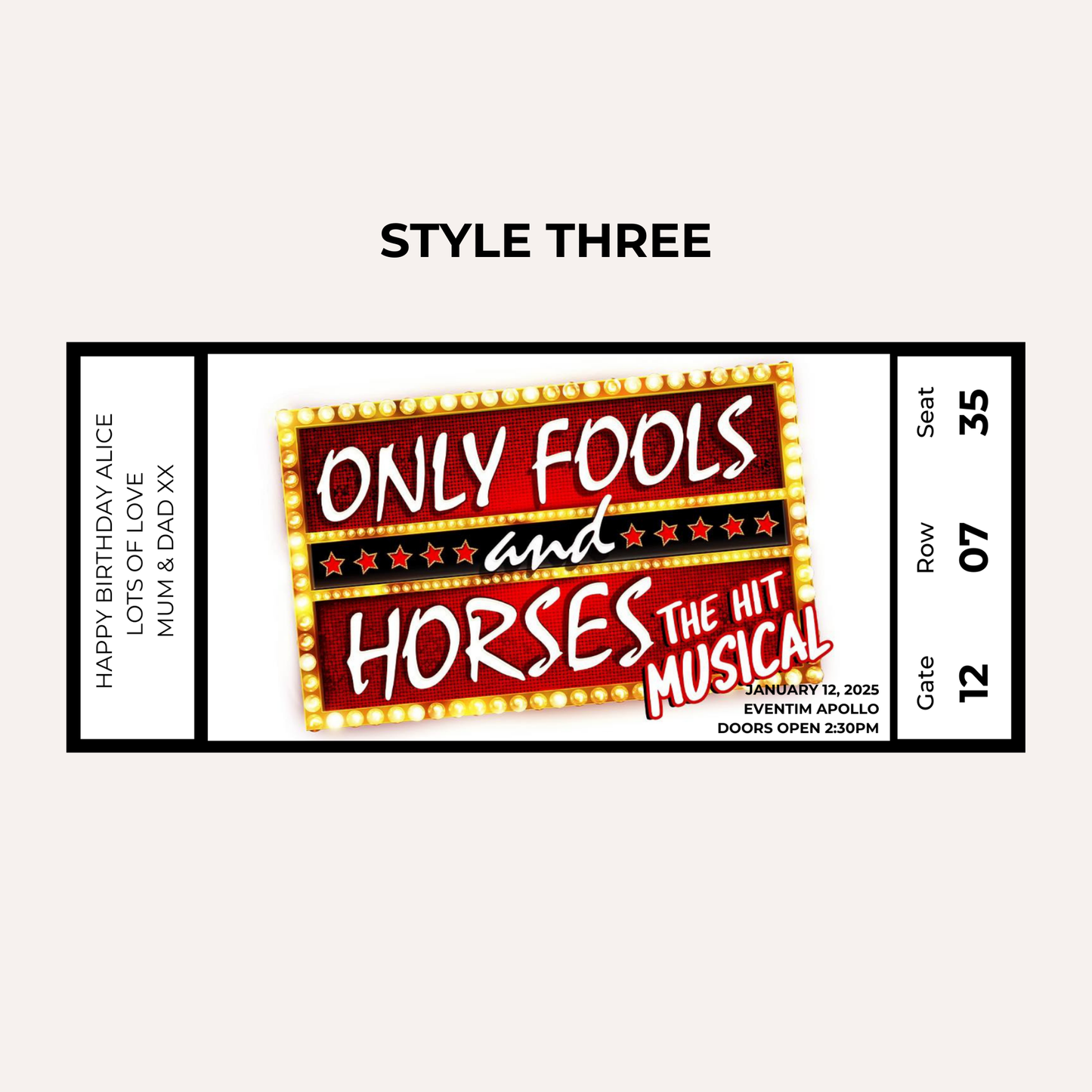 Theatre Gifting Experience- Only Fools & Horses