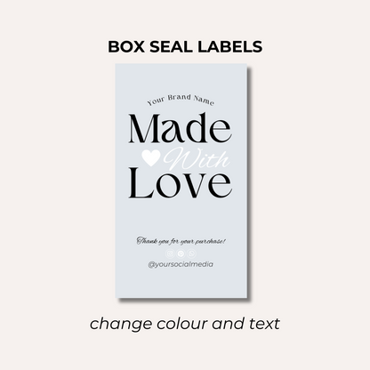 Box Seal Labels- Design 4