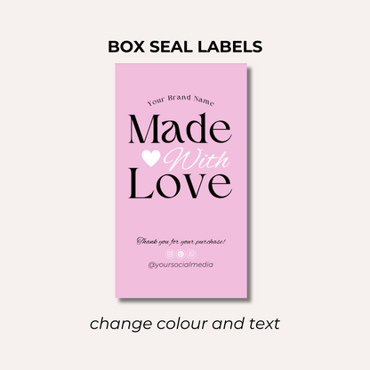Box Seal Labels- Design 4
