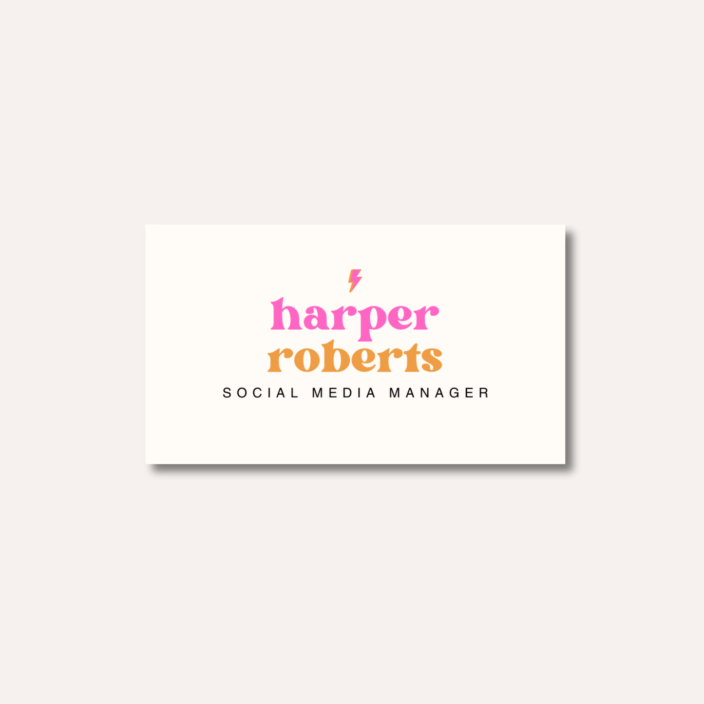 Minimalistic Retro Business Cards