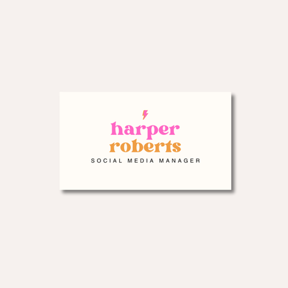 Minimalistic Retro Business Cards