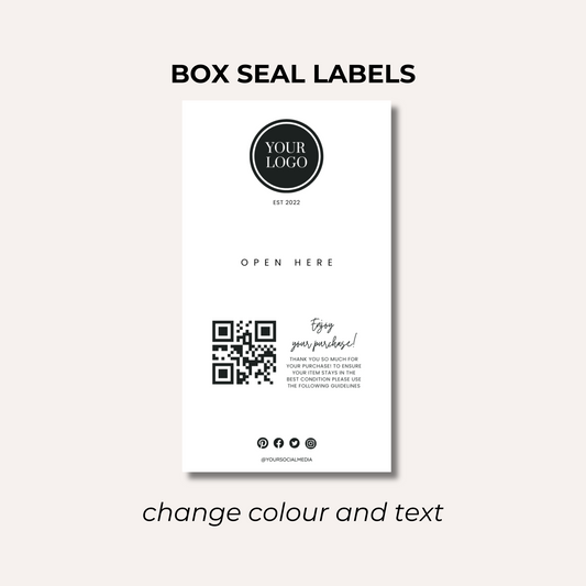 Box Seal Labels- Design 7