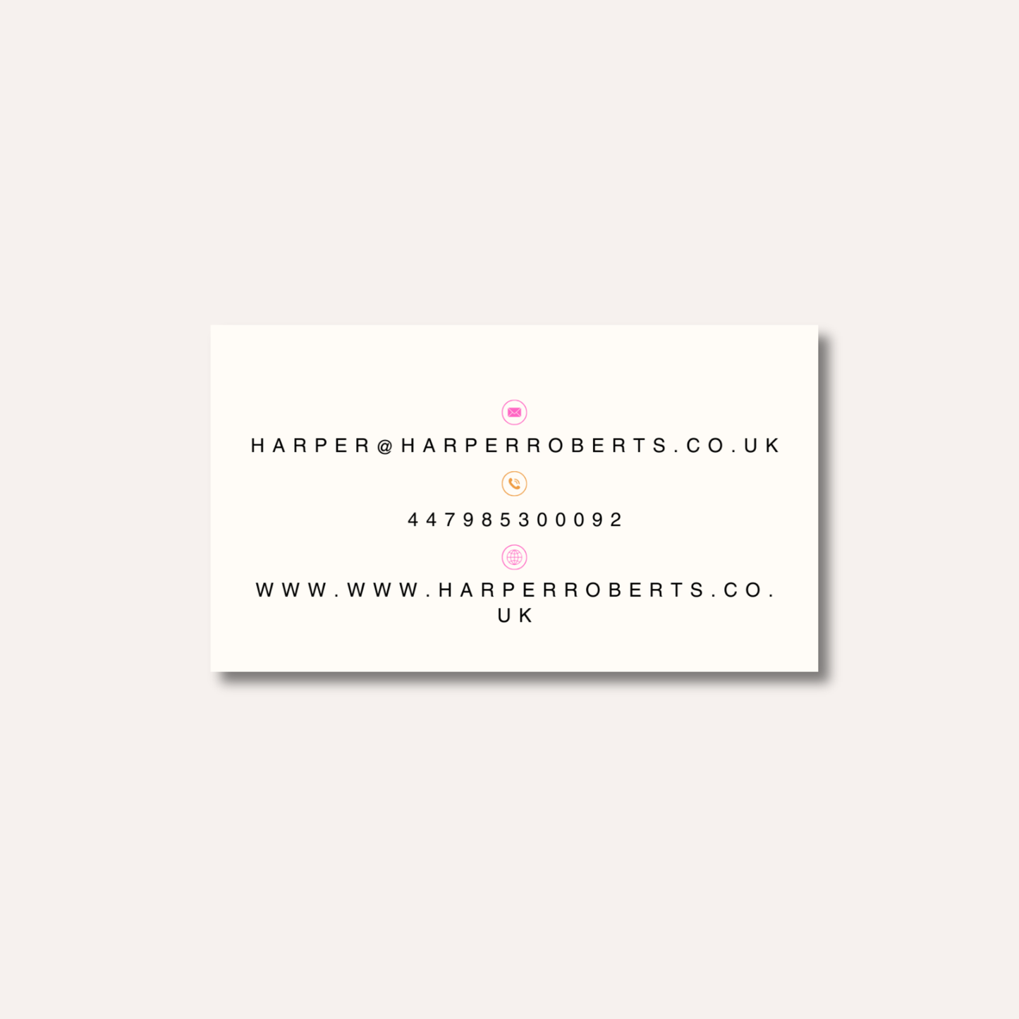 Minimalistic Retro Business Cards