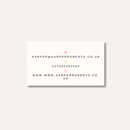 Minimalistic Retro Business Cards
