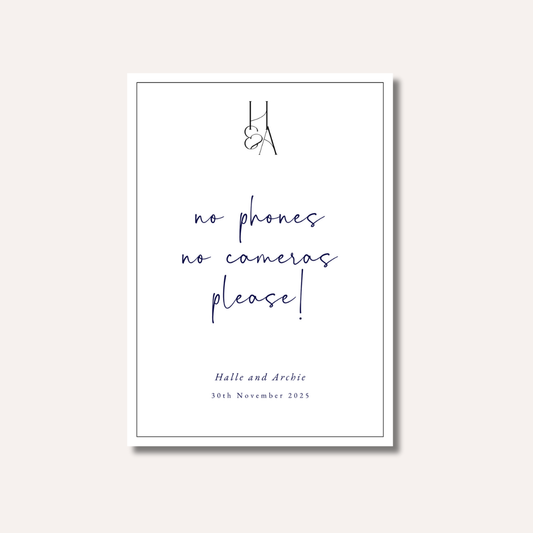 No Phones No Cameras Please!