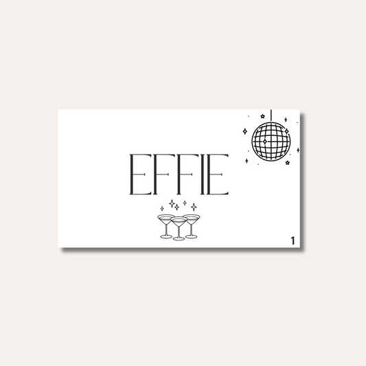Effie Place Card